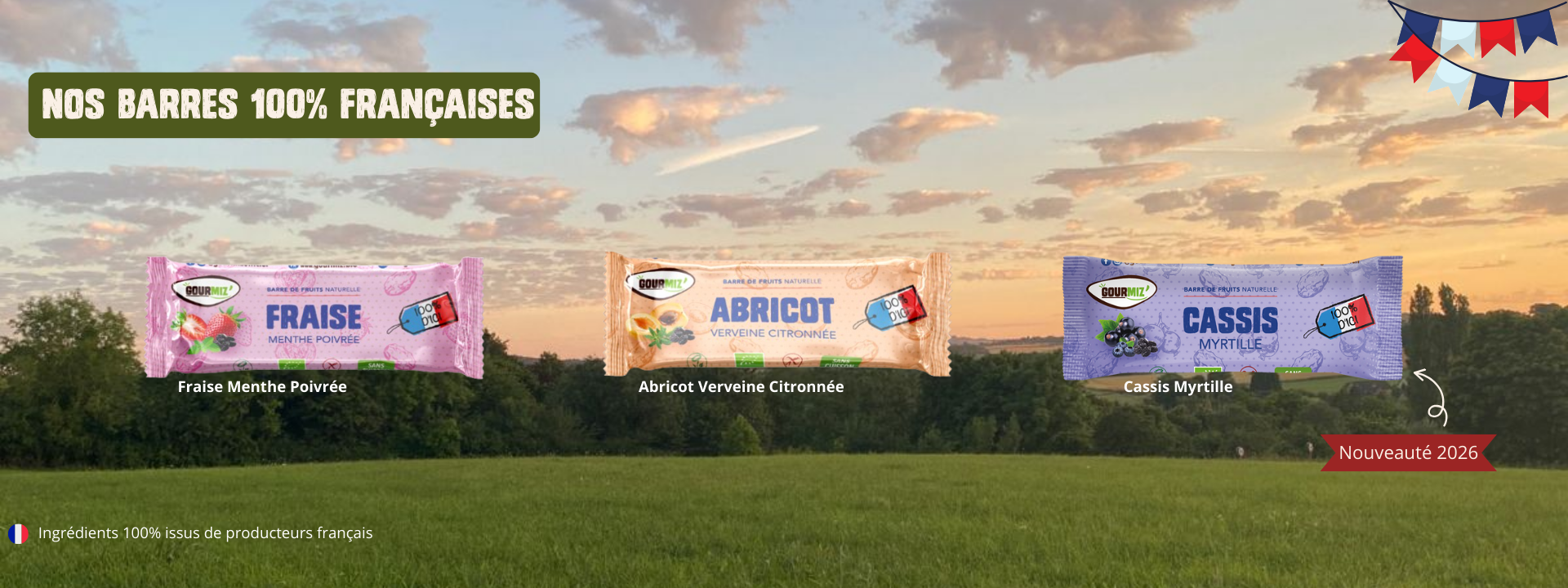 Nos barres 100% Françaises