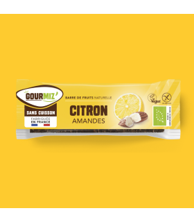 Recette citron Gourmiz' : barres de fruits citron et amandes